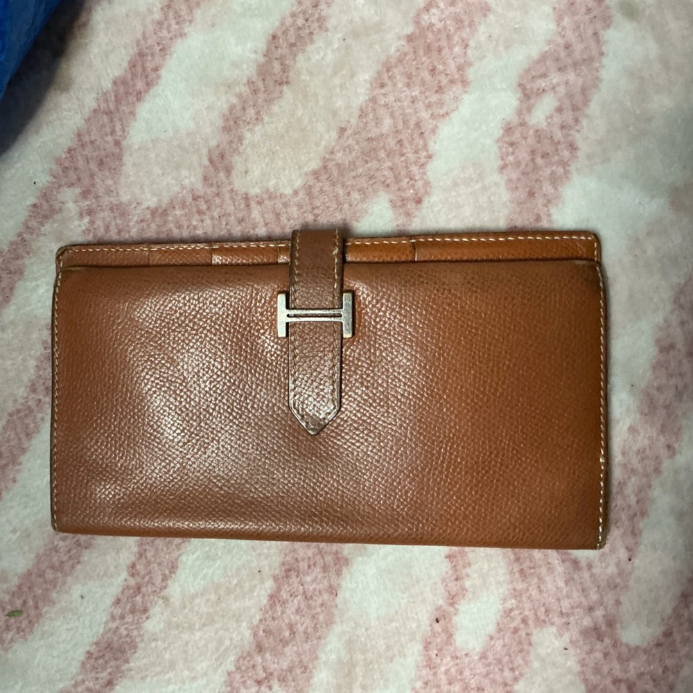 Hermes Bearn Long Leather Wallet
